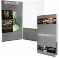 Reinforced CD Folder w/ Disc Slot & Right Pocket (5"x9")